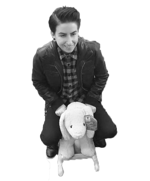 Stefanie on a rocking horse
